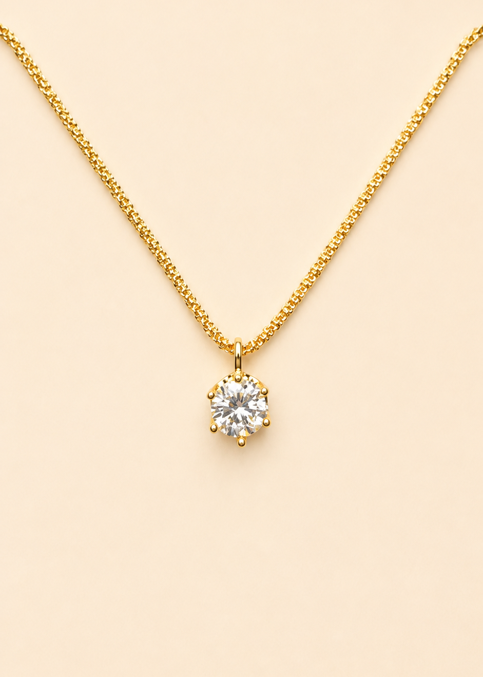 Stella Solitaire Necklace