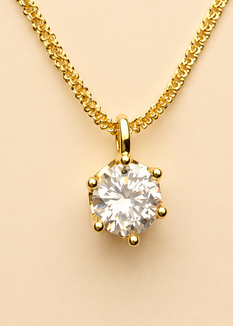 Stella Solitaire Necklace