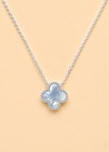 Silver Moonlight Clover Necklace