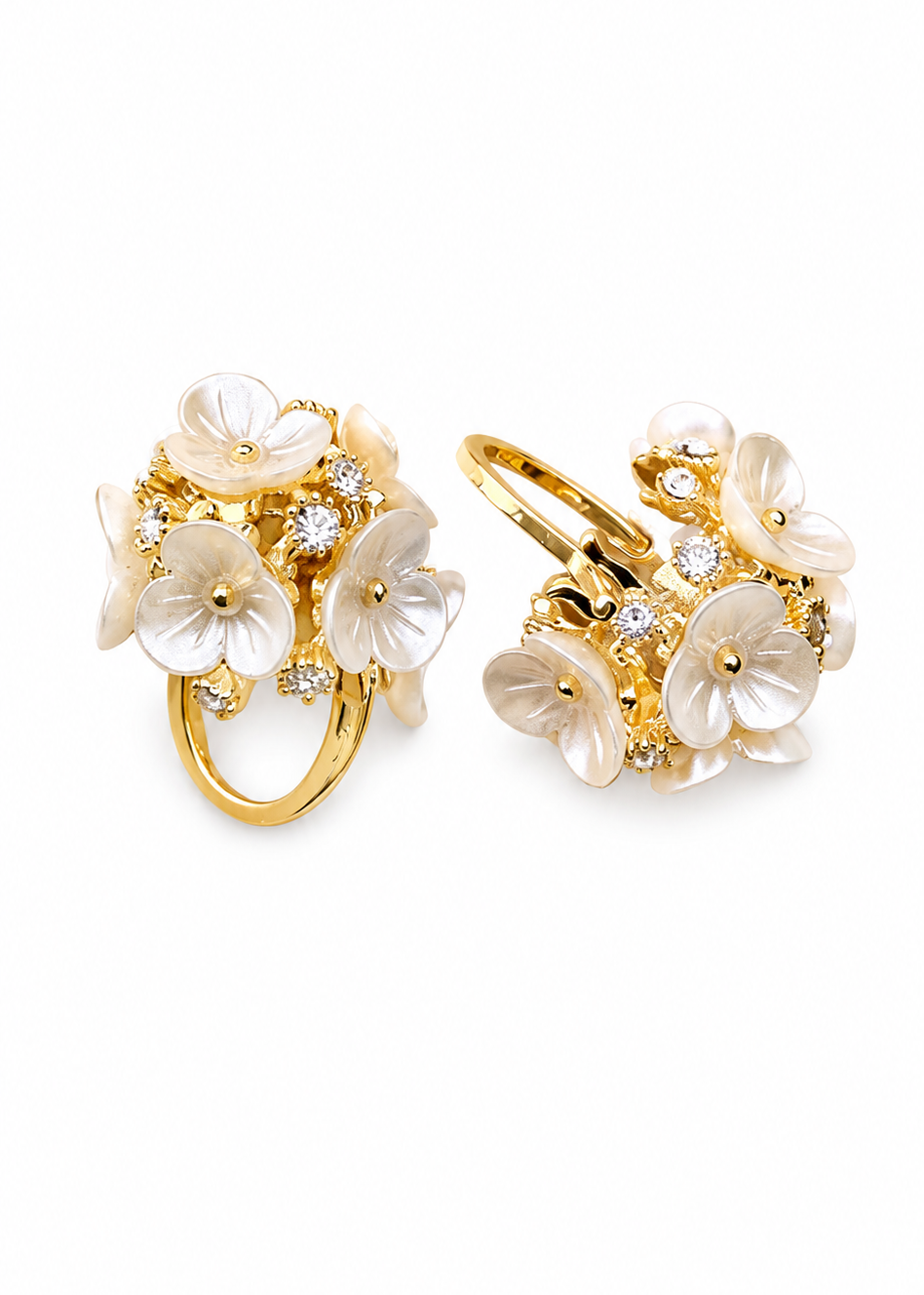 Flower Bunch Hoops