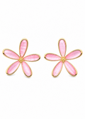 Santorini Pink Bloom Studs