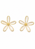 Santorini Beige Bloom Studs