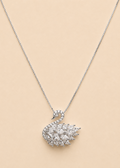 Majesty Silver Swan Necklace