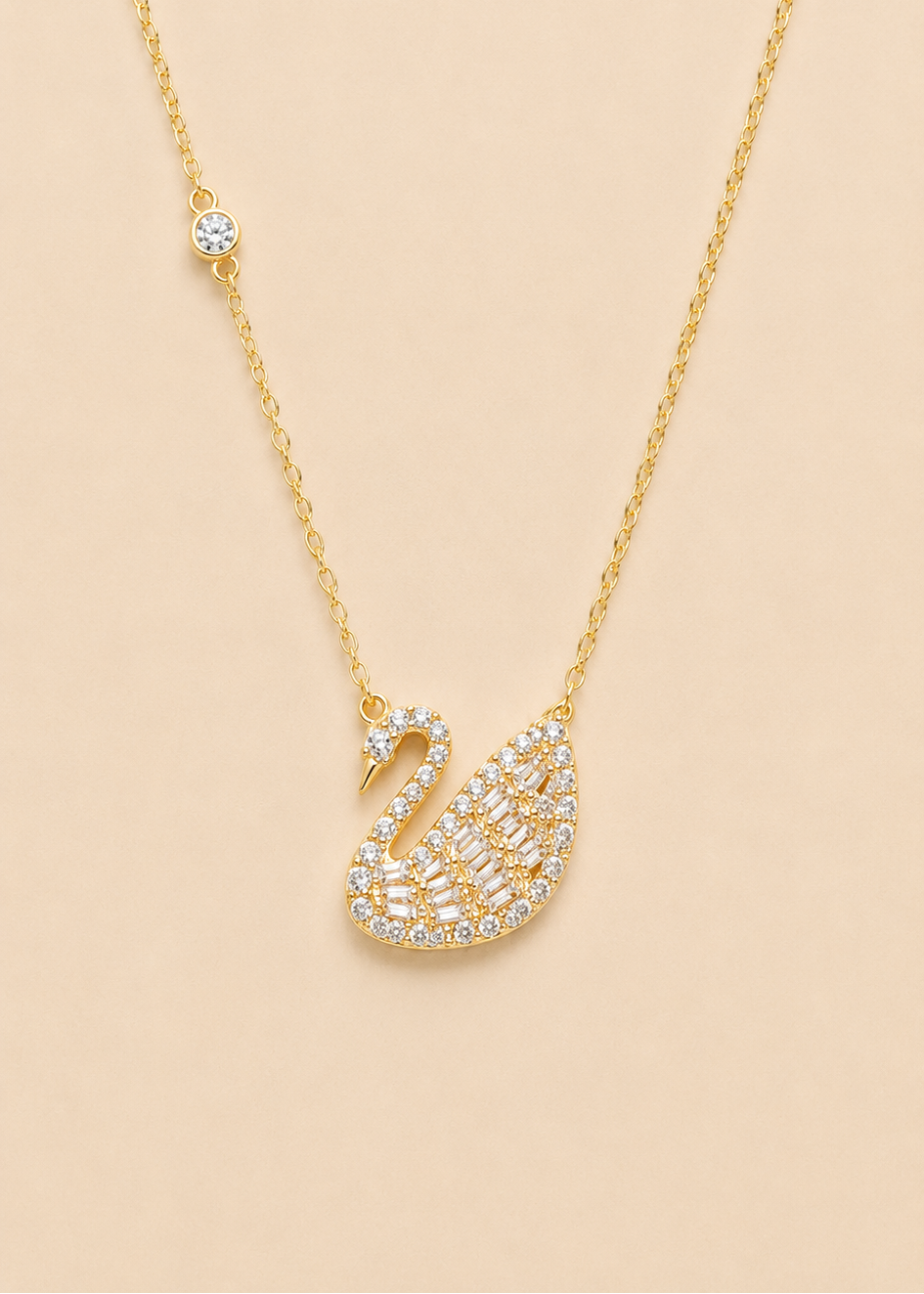 Grace Gold Swan Necklace