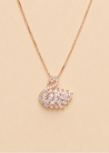 Majesty Rose Gold Swan Necklace