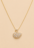 Majesty Yellow Gold Swan Necklace