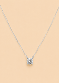 Silver Callen Solitaire Necklace