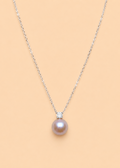 S925 Pink Pearl Pendant Necklace