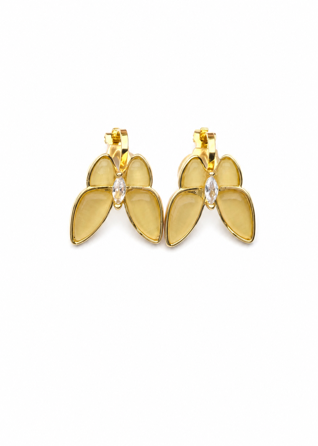 Golden Butterfly Hoop Earrings
