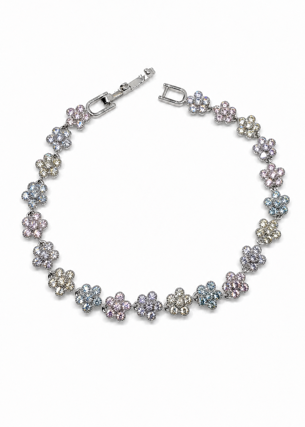 Crystal Blossom Tennis Bracelet