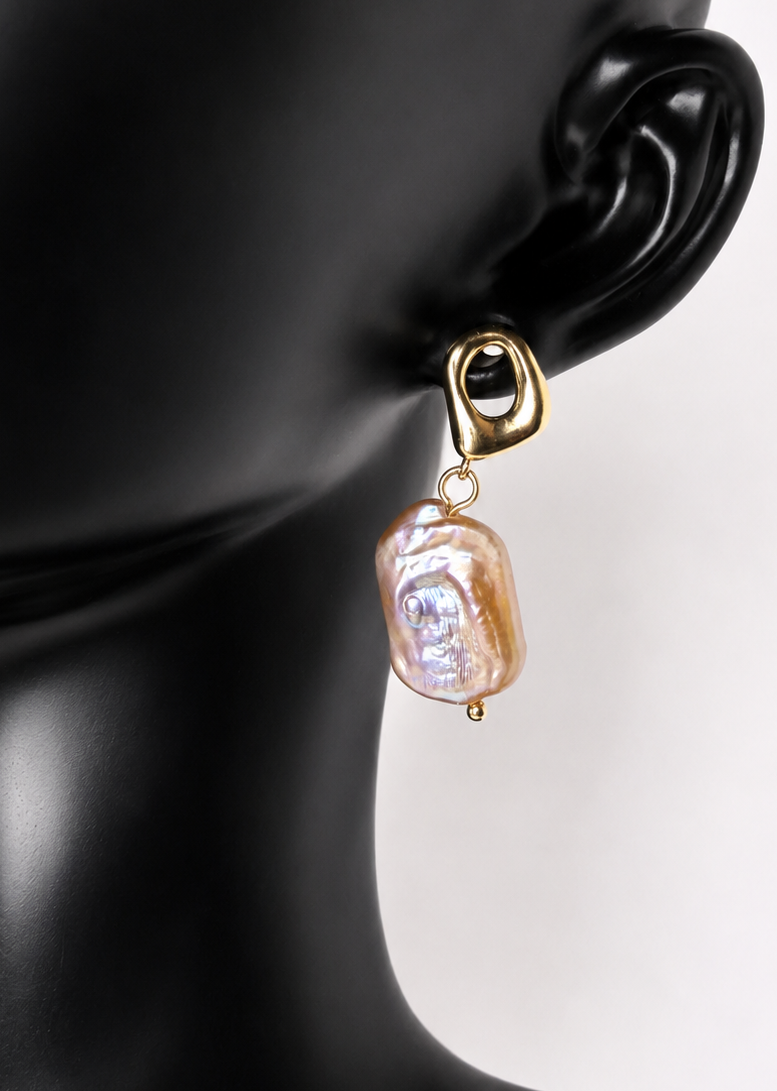 Rosalie Baroque Pearl Earrings