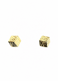 14k Gold Plated Mini Box Studs