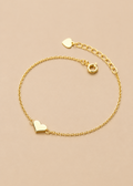 Gold Sweetheart Link Bracelet