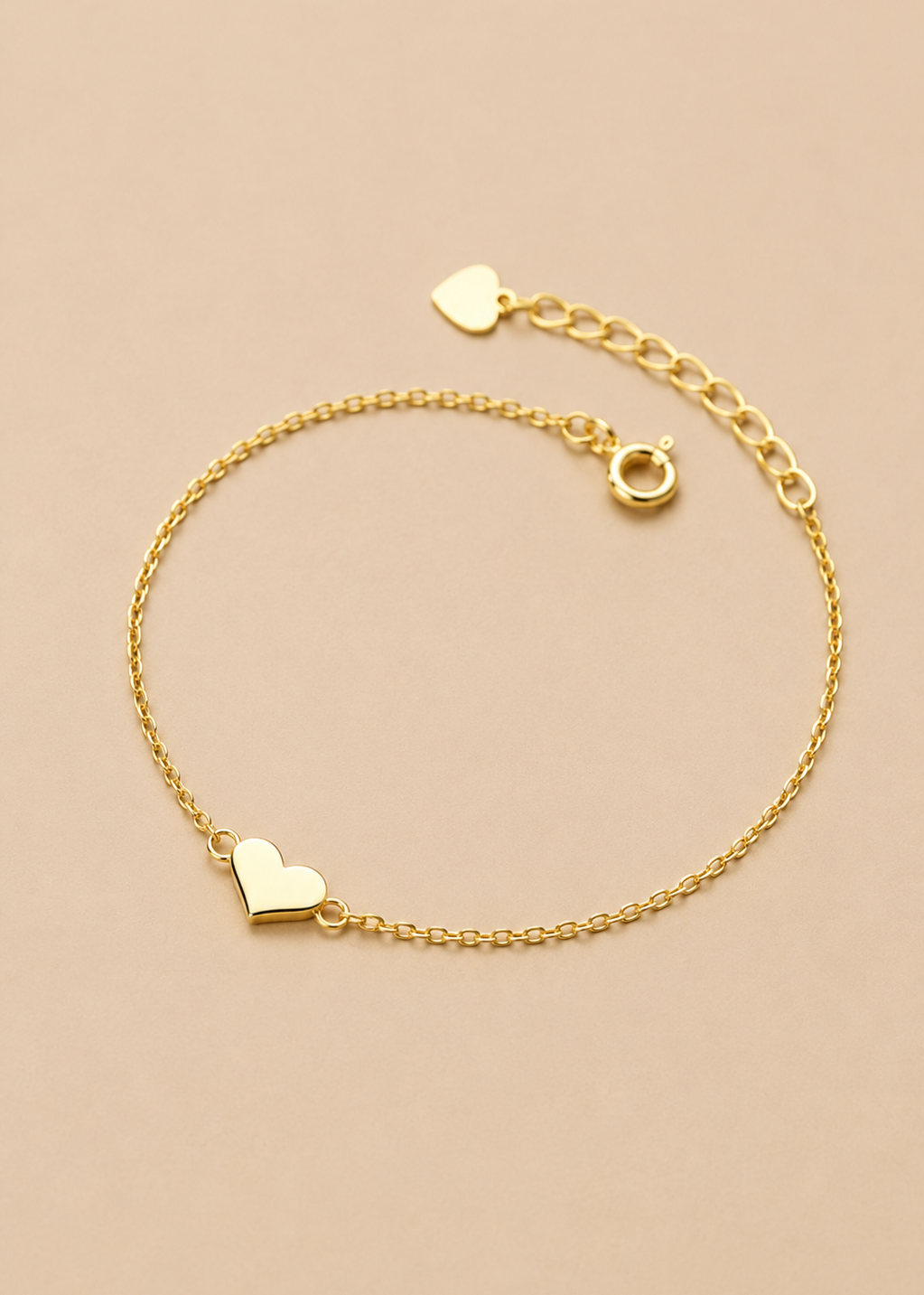 Gold Sweetheart Link Bracelet