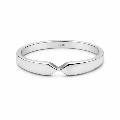 925 Sterling Silver Contour Band