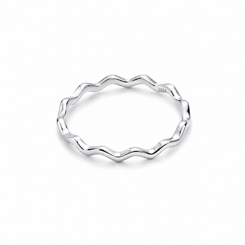 925 Sterling Silver Ripple Ring