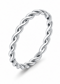 S925 Silver Twisted Grace Ring