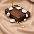 Freshwater Coin Pearl Bracelet