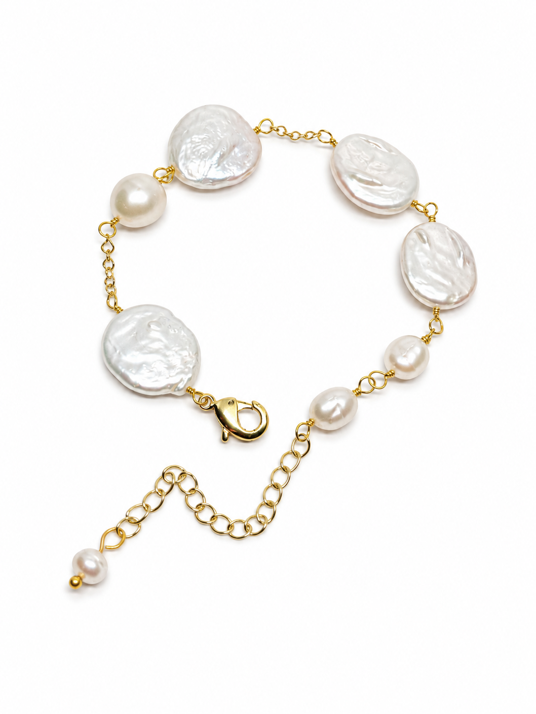 Freshwater Coin Pearl Bracelet