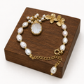 Vintage Pearl Cameo Bracelet