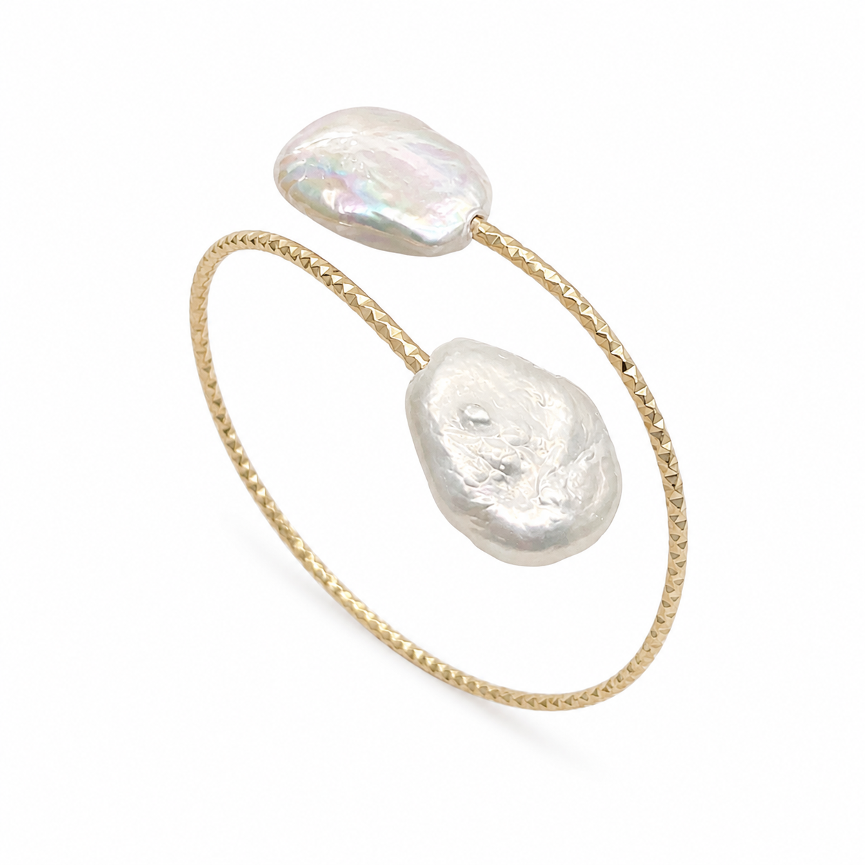 Twin Pearl Cuff Bracelet