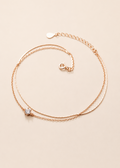 Rose Gold Double Layer Crystal Bracelet & Anklet