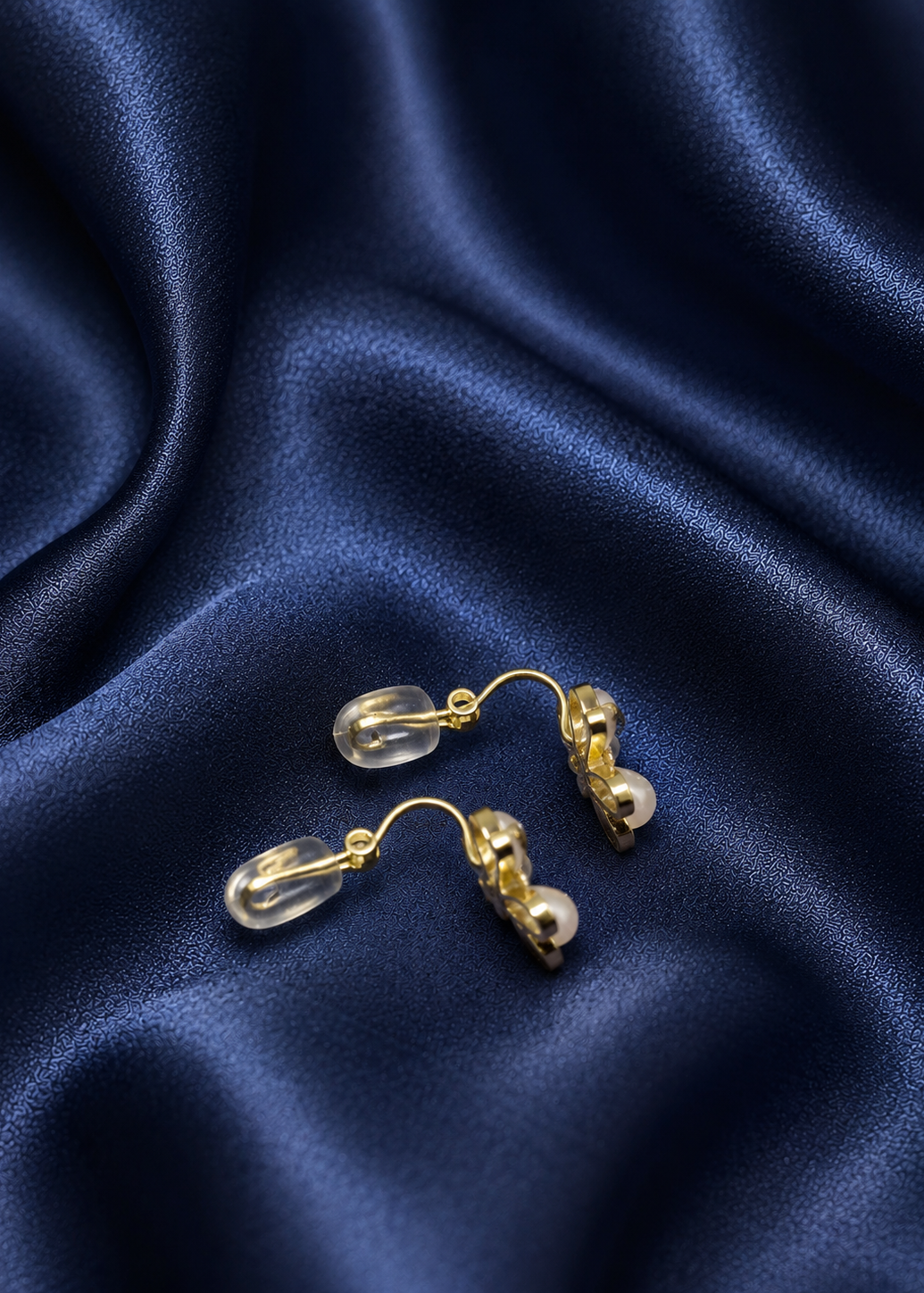 14K Gold Plated Over Sterling Silver Luna Petal Studs