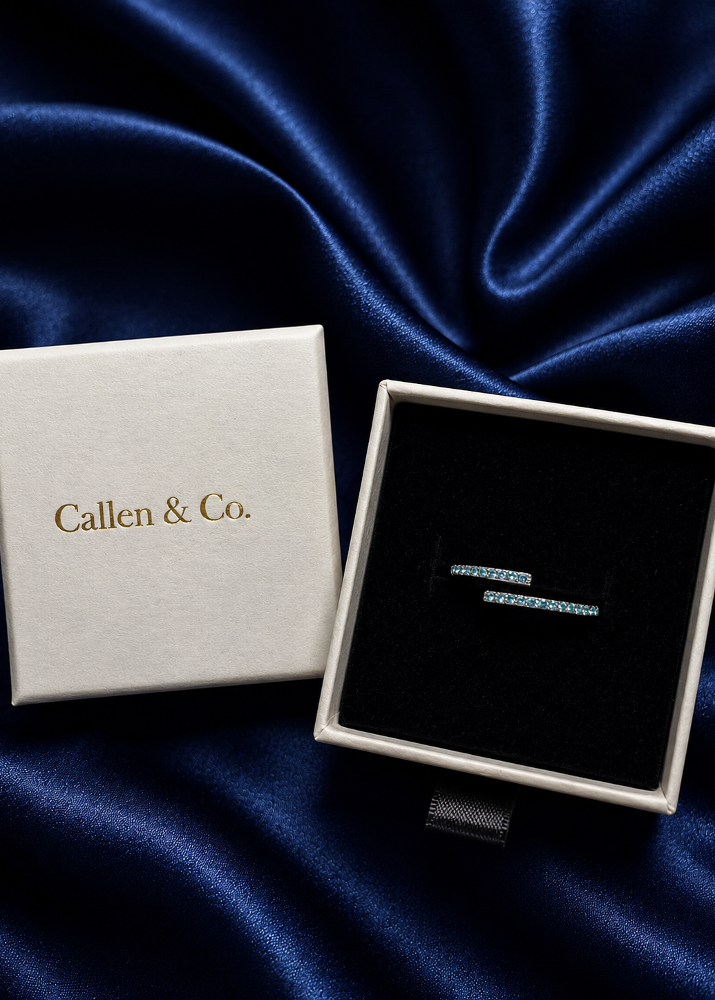 Blue Celeste Adjustable Ring