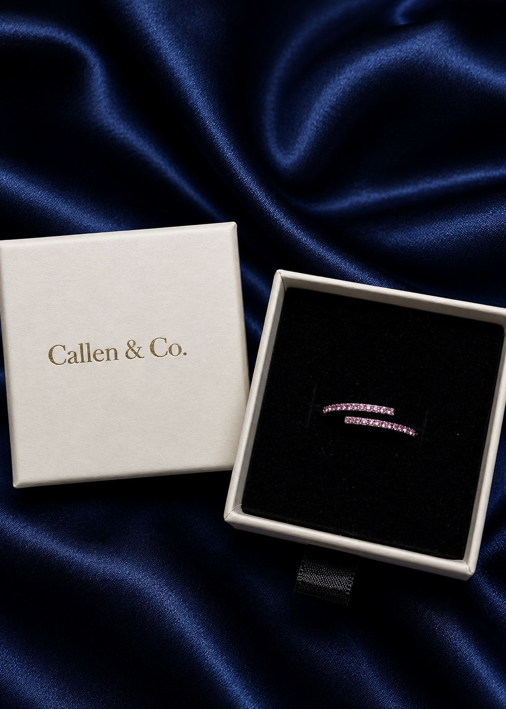 Pink Celeste Adjustable Ring