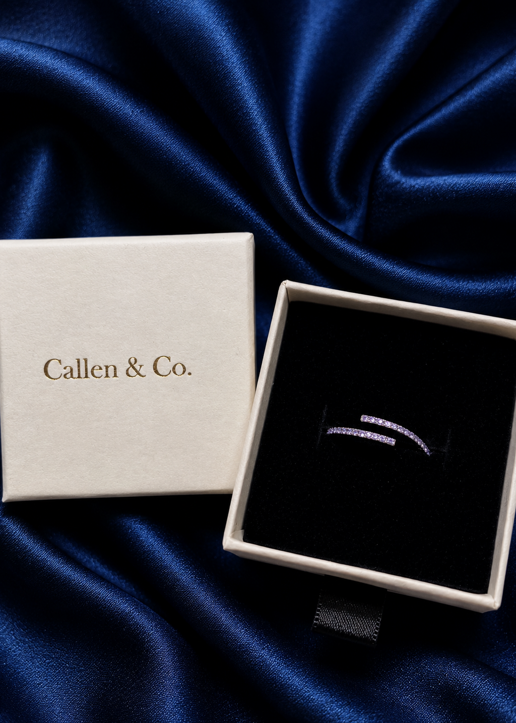 Purple Celeste Adjustable Ring