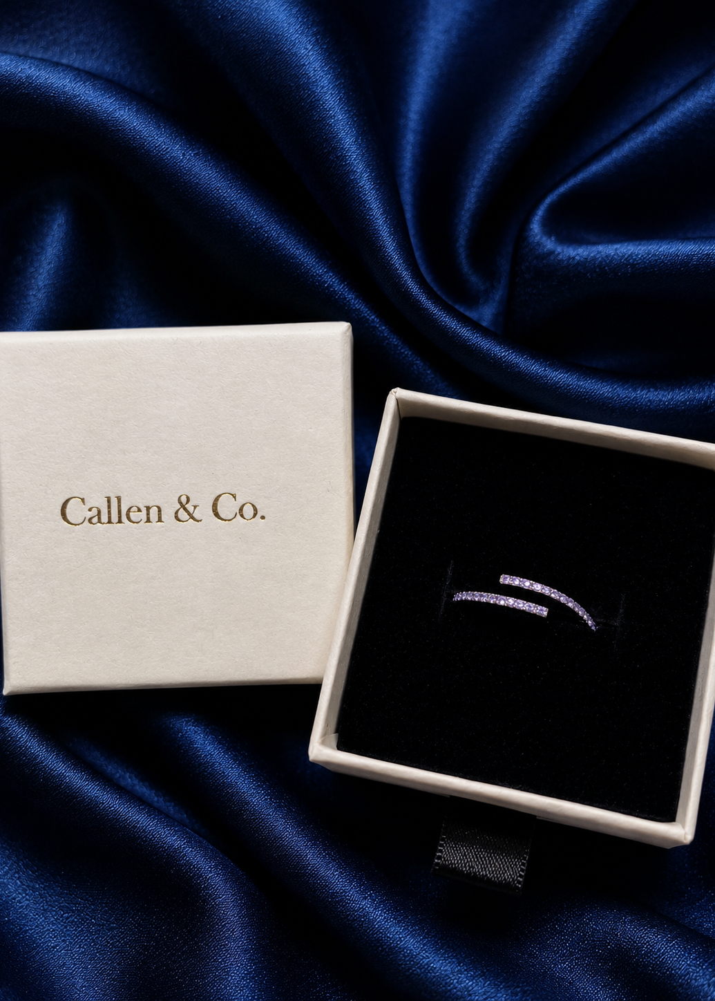 Purple Celeste Adjustable Ring