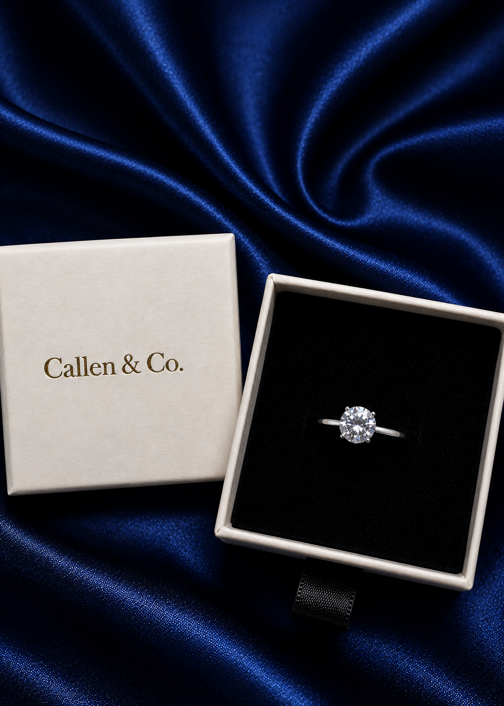 Silver Solitaire Ring