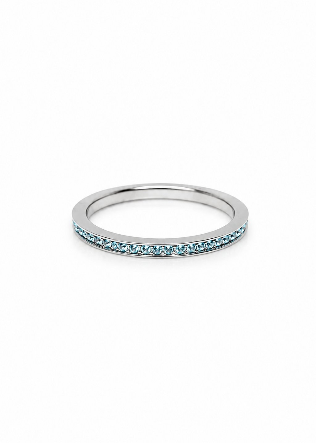 Aqua Eternity Band Ring