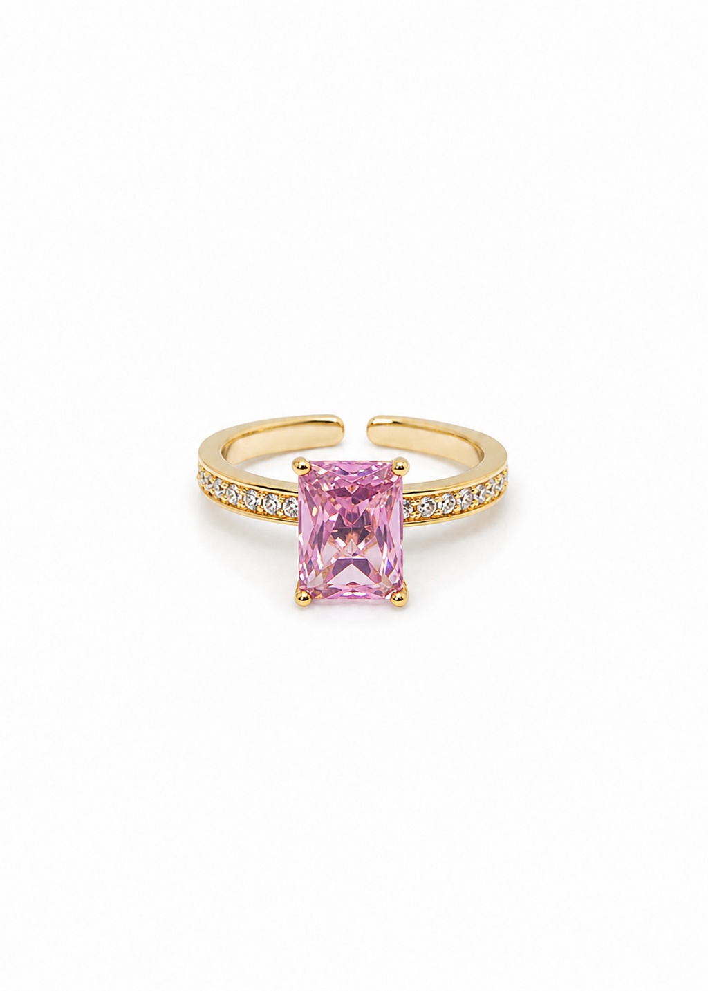 14k Gold Plated Rosé Radiance Ring