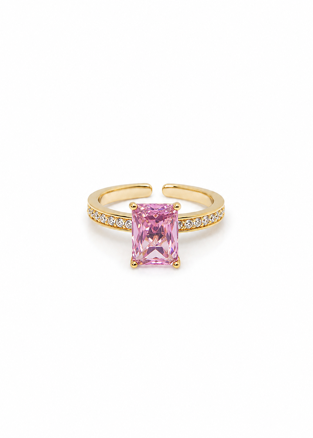 14k Gold Plated Rosé Radiance Ring