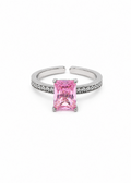 Silver Rosé Radiance Ring