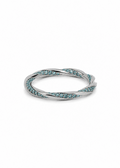 Blue Aura Twist Ring