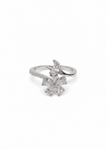 Silver Bloom Spinner Ring