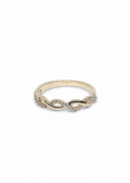 Golden Infinity Twist Ring