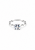Silver Solitaire Ring
