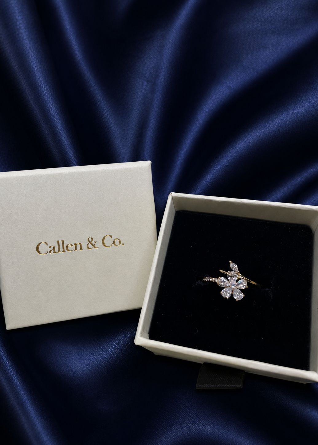 14k Gold Plated Bloom Spinner Ring