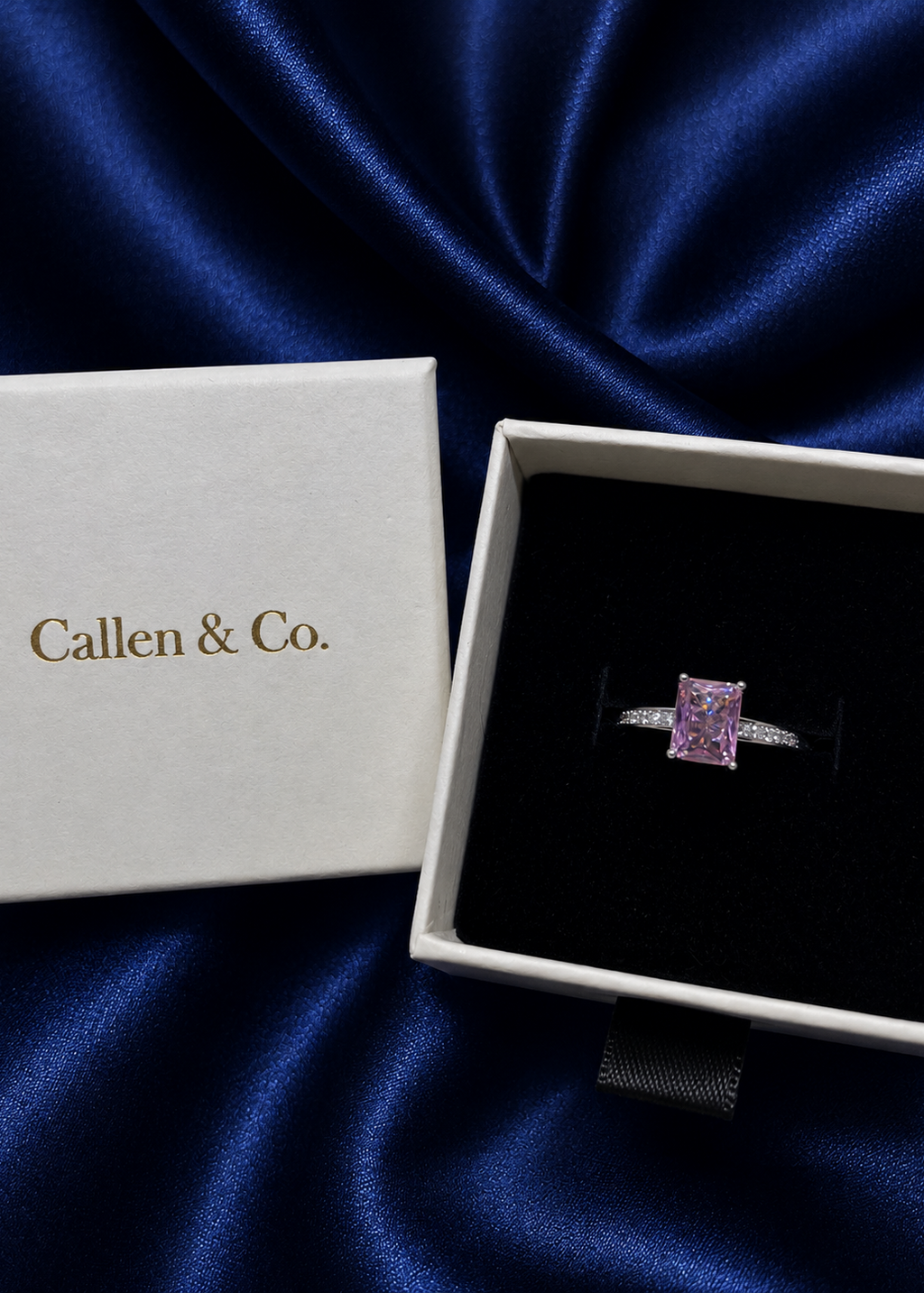 Silver Rosé Radiance Ring