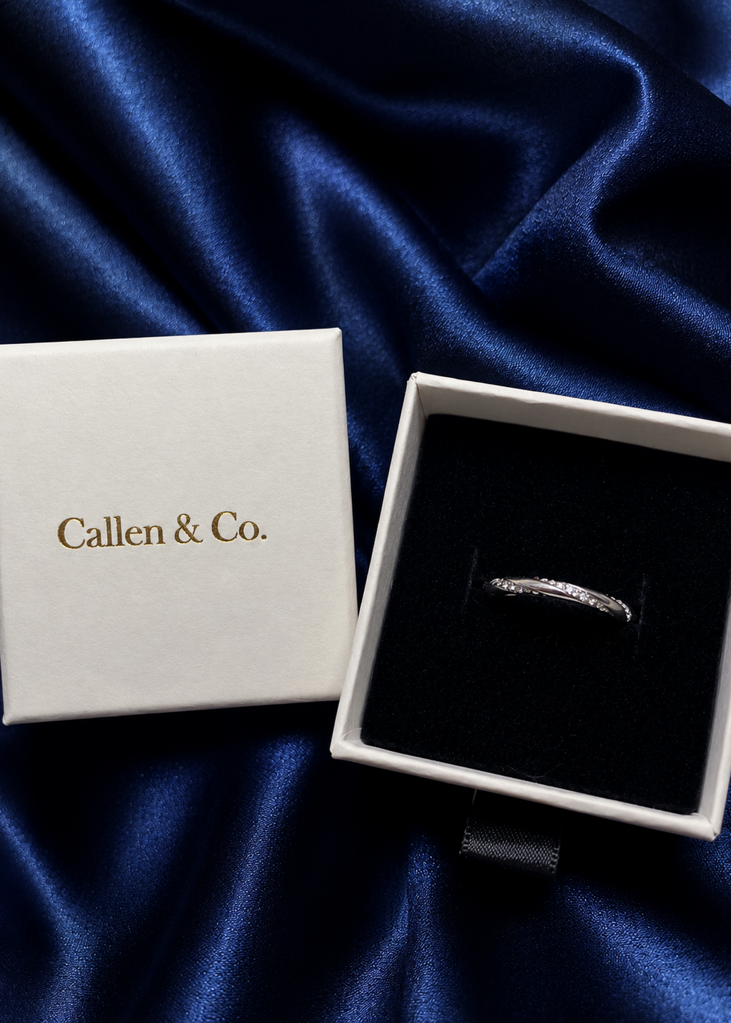 Silver Aura Twist Ring
