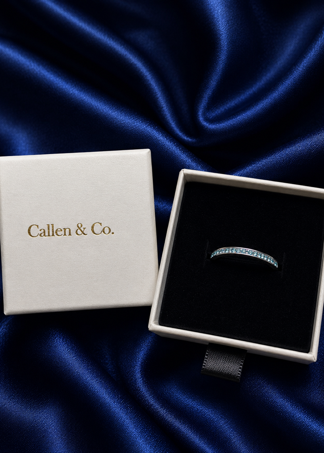Aqua Eternity Band Ring
