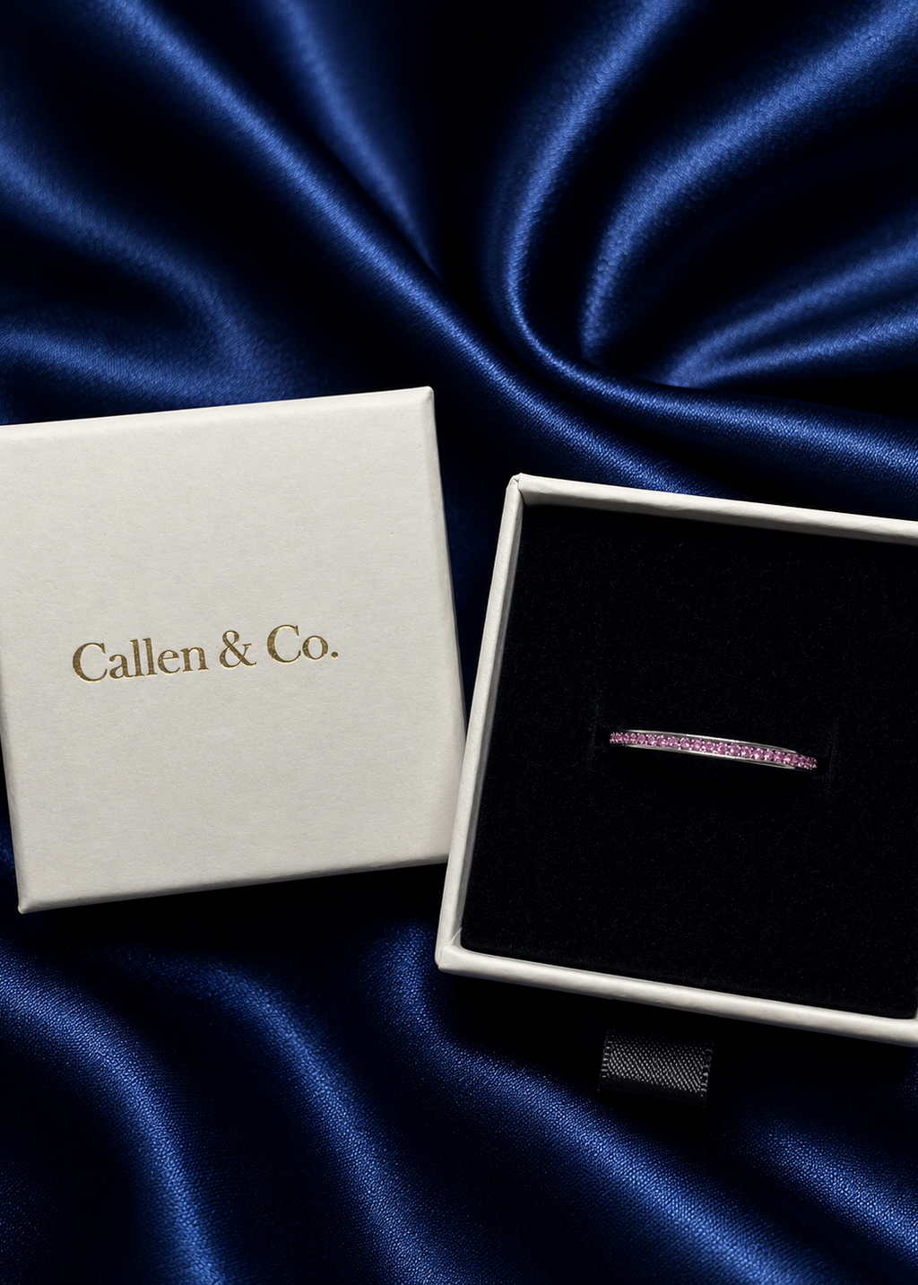 Pink Eternity Band Ring