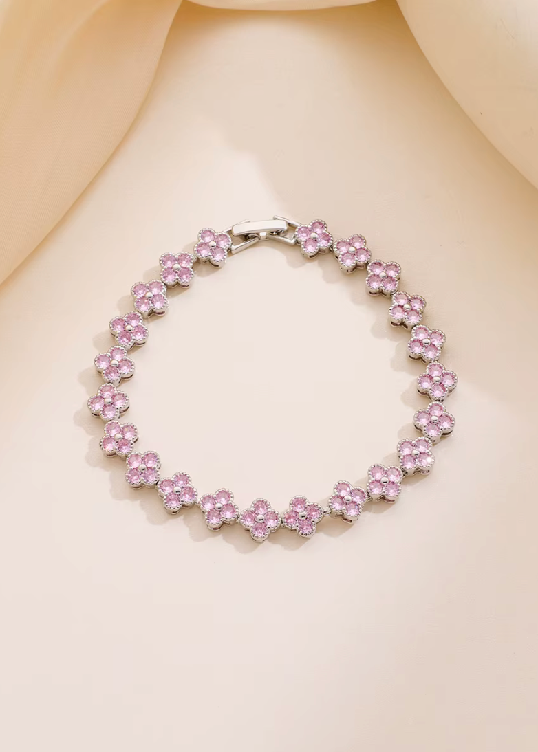 Midnight Light Pink Blossom Bracelet