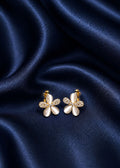 14K Gold Plated Over Sterling Silver Luna Petal Studs